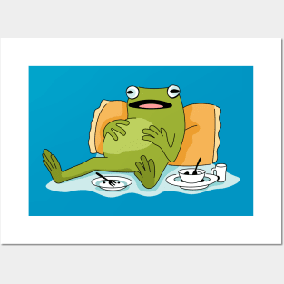 Lazy frog Posters and Art